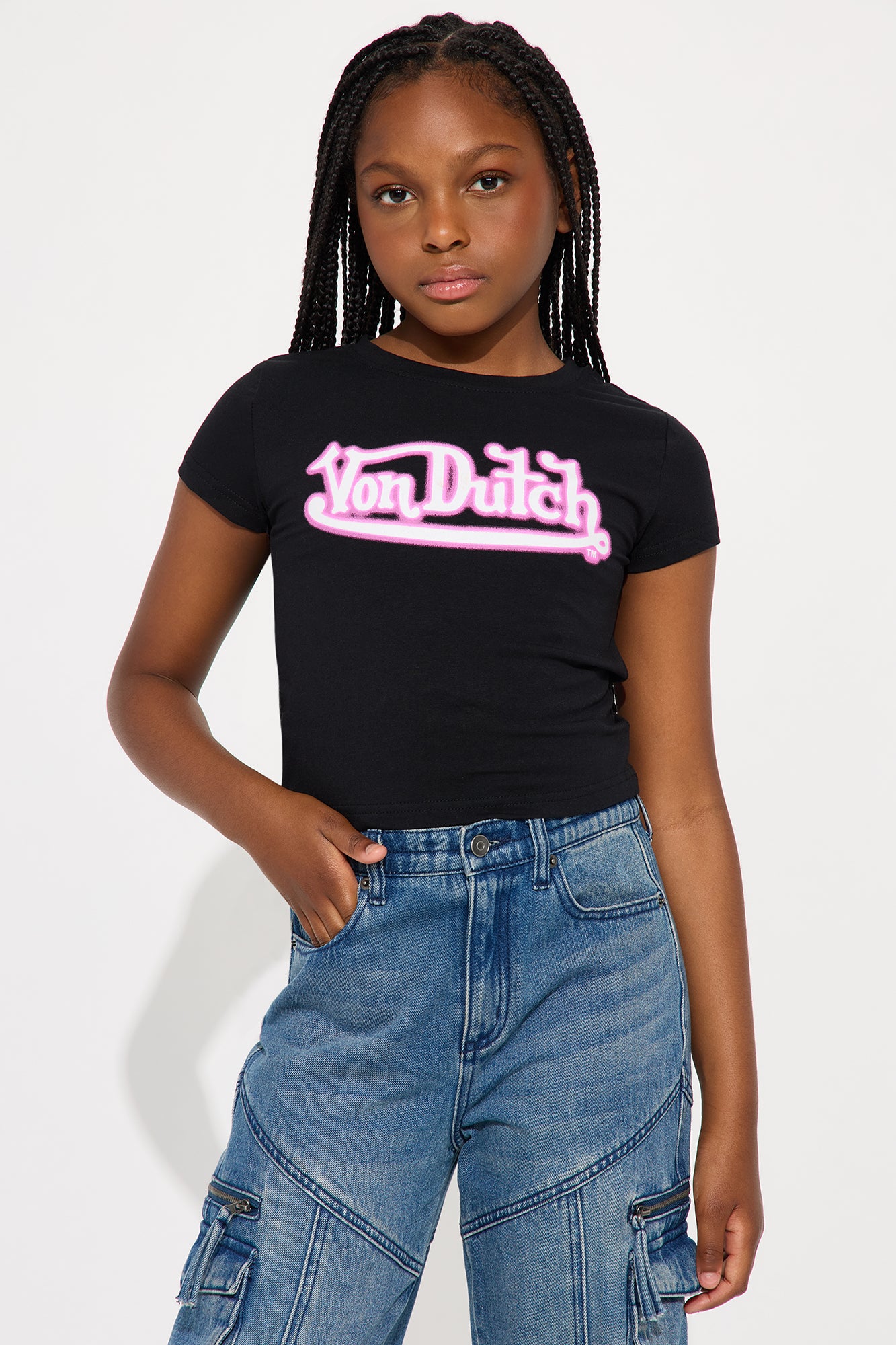Mini Von Dutch Graffiti Baby Tee