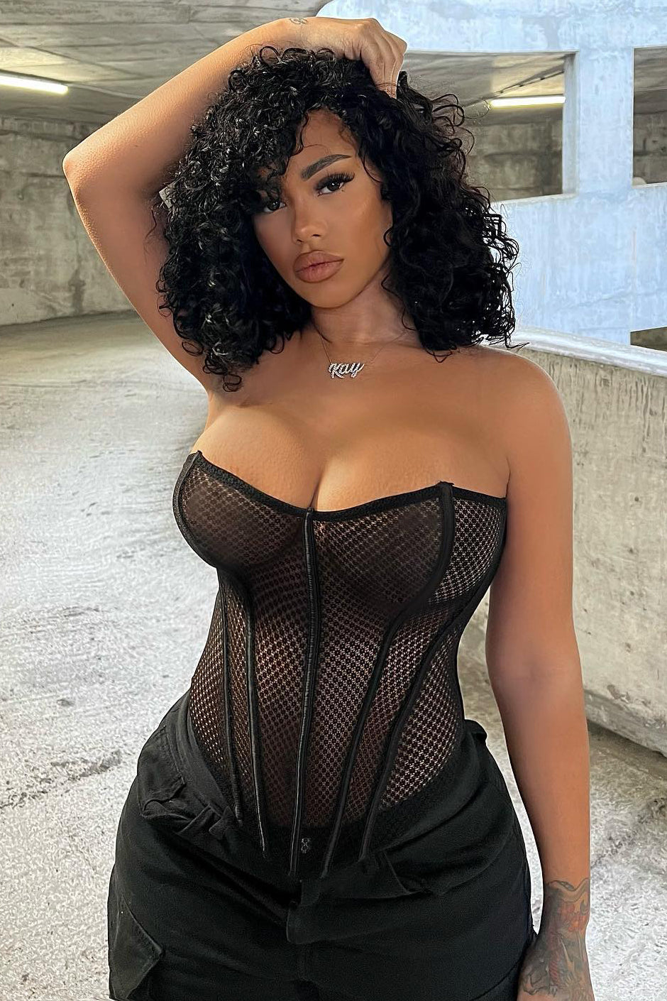 Make You Wanna Stay 2 Piece Corset Set