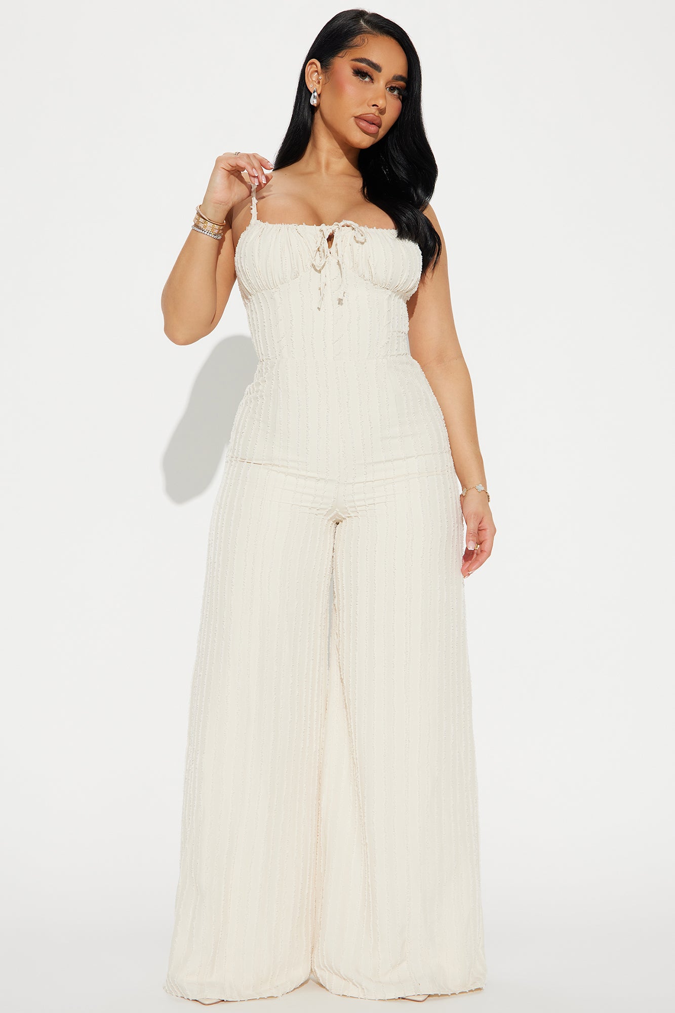 Endless Mimosas Textured Jumpsuit