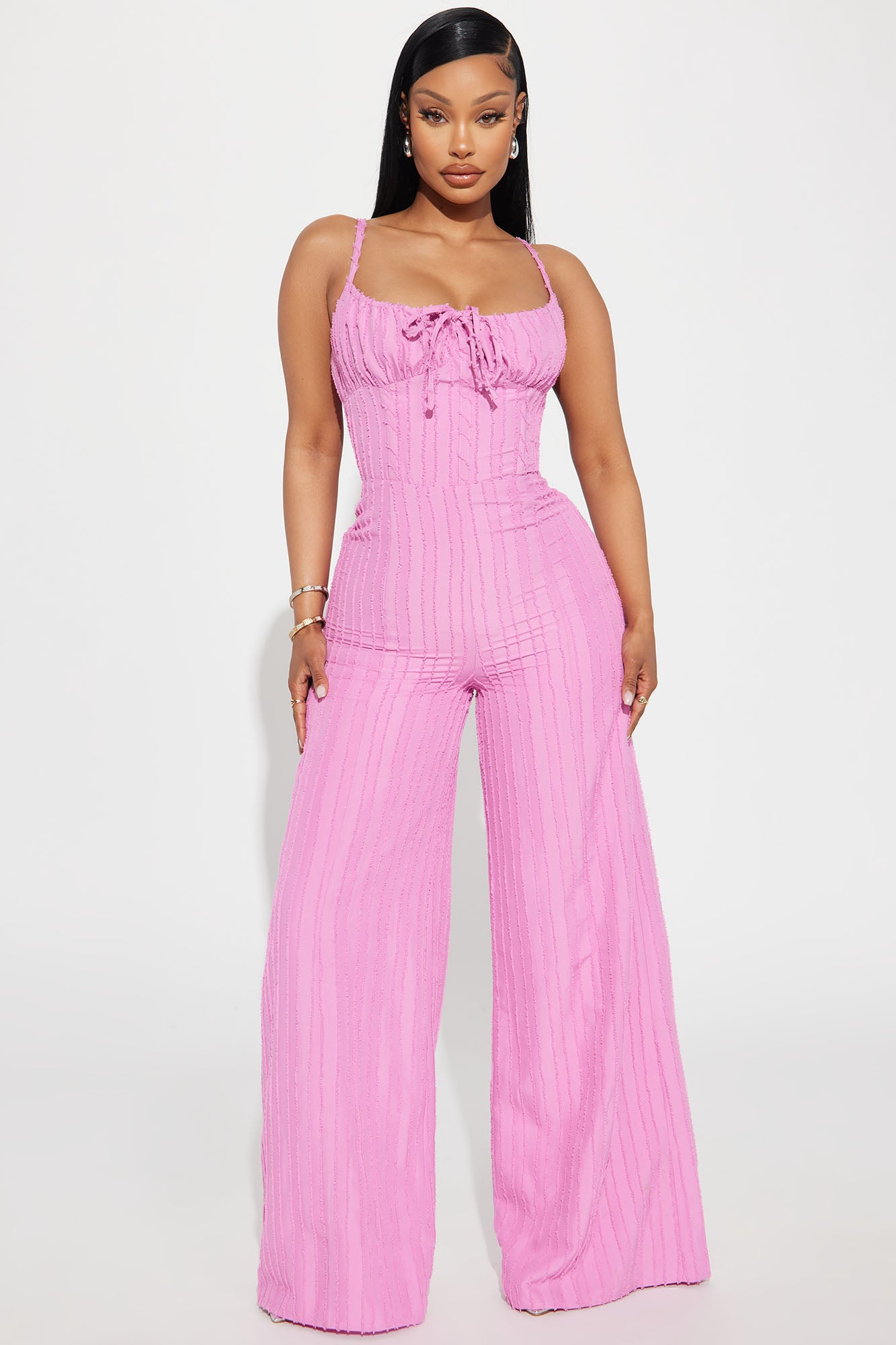 Endless Mimosas Textured Jumpsuit