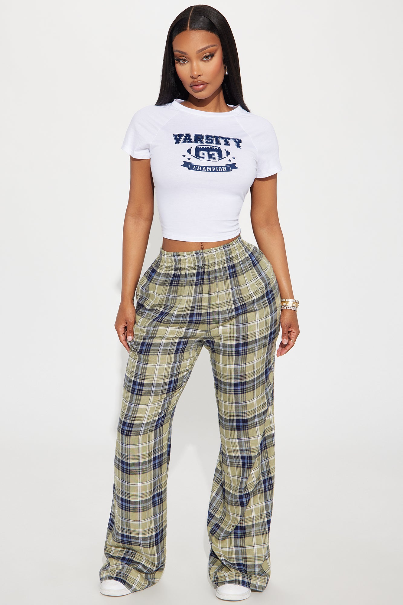 Crazy About You Plaid Boxer Pant