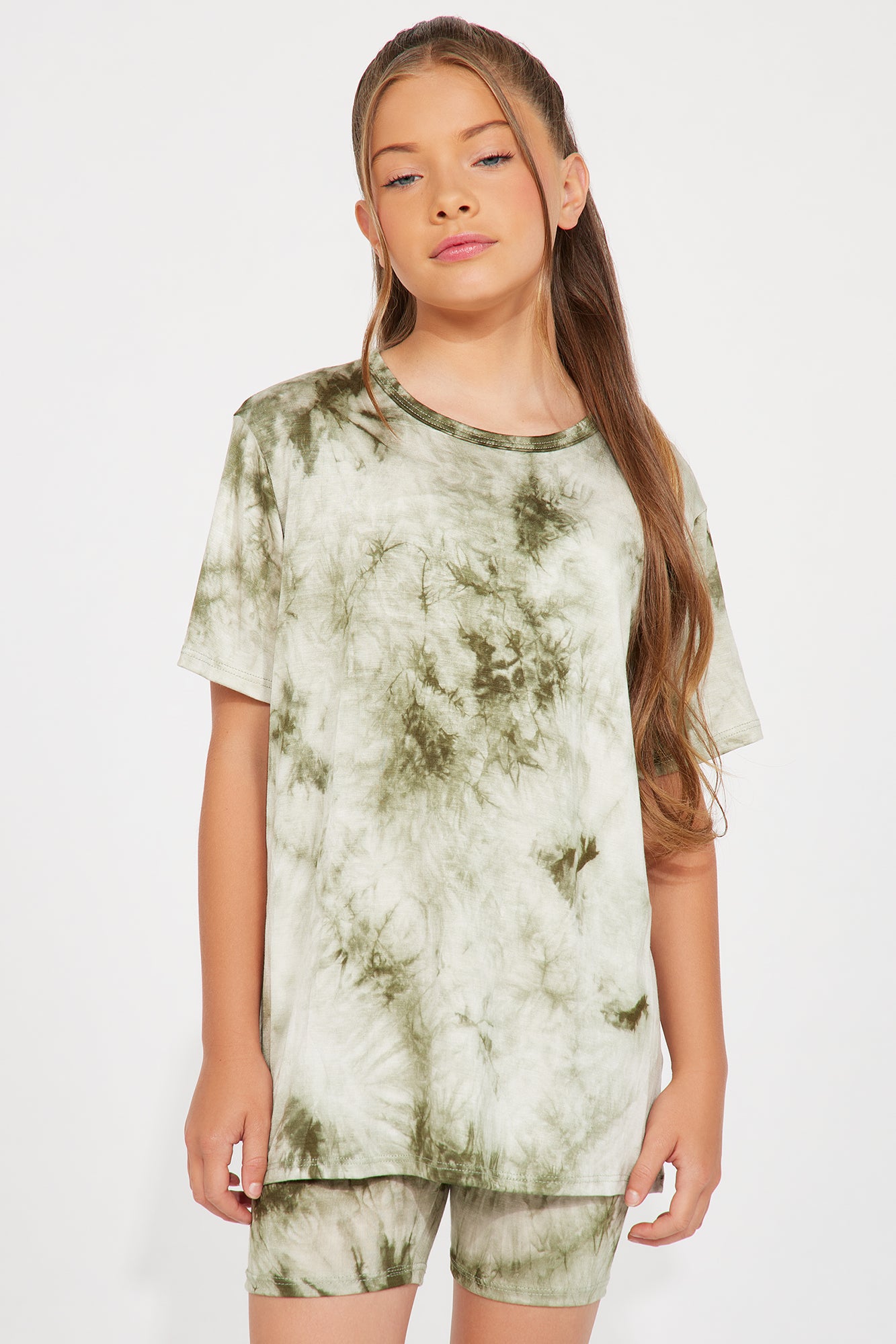 Mini Chelsea Tie Dye Oversize Top Short Set
