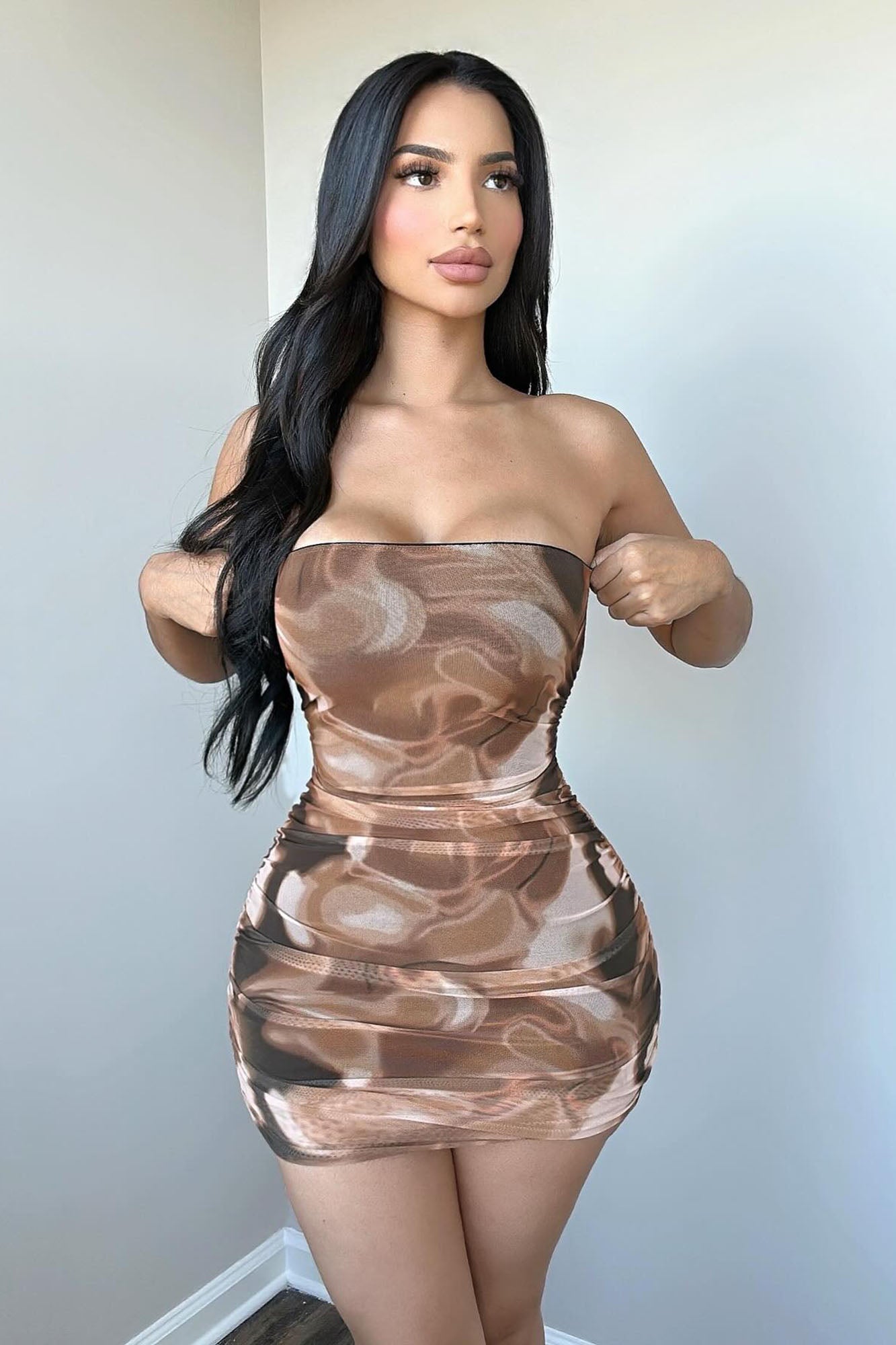 Kacy Mesh Mini Dress
