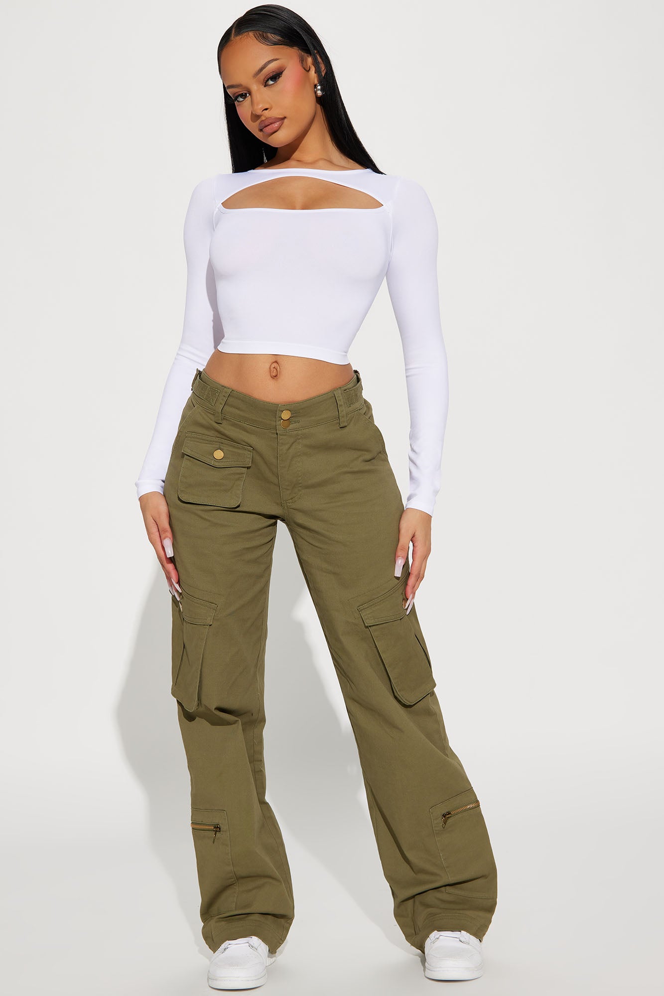 High Standards Wide Leg Cargo Pant
