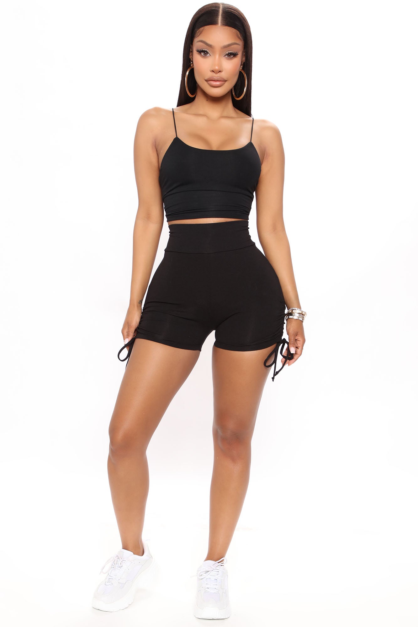 Melanie Ruched Biker Shorts