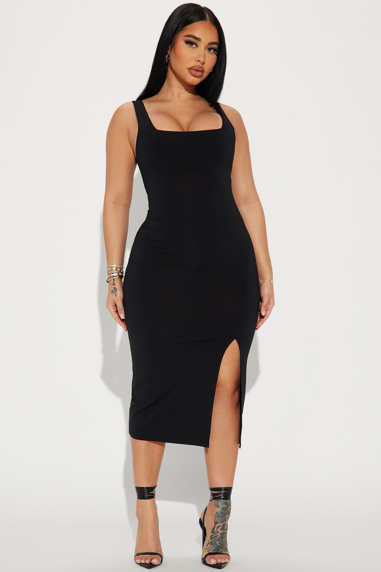 Kiss Me Sleeveless Midi Dress