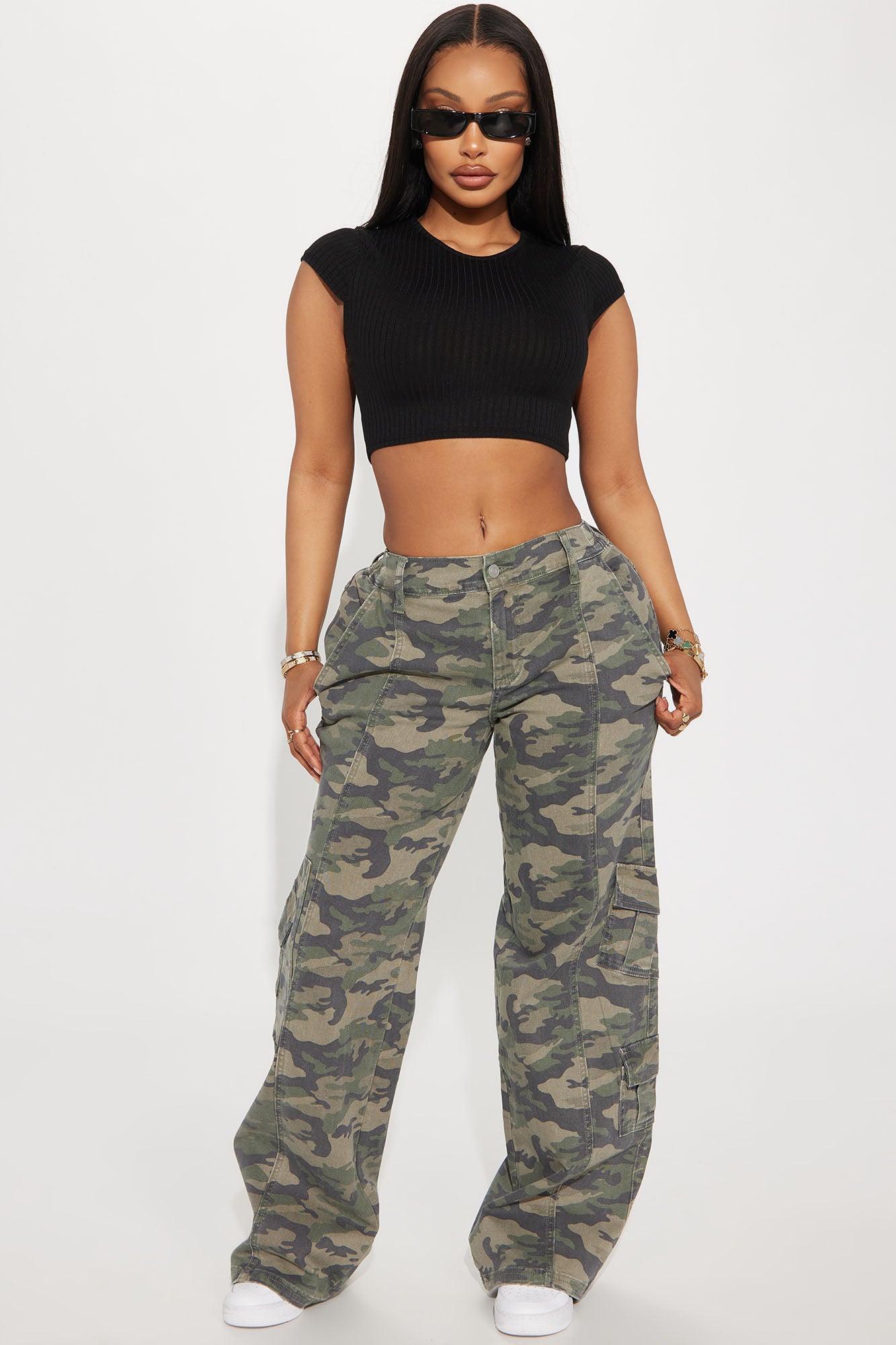 Berkely Washed Camo Cargo Pant