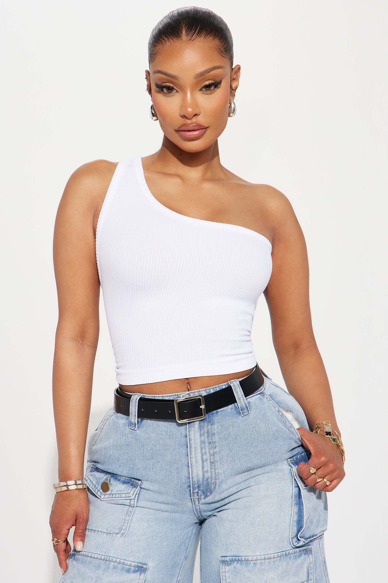 Amelia One Shoulder Seamless Top