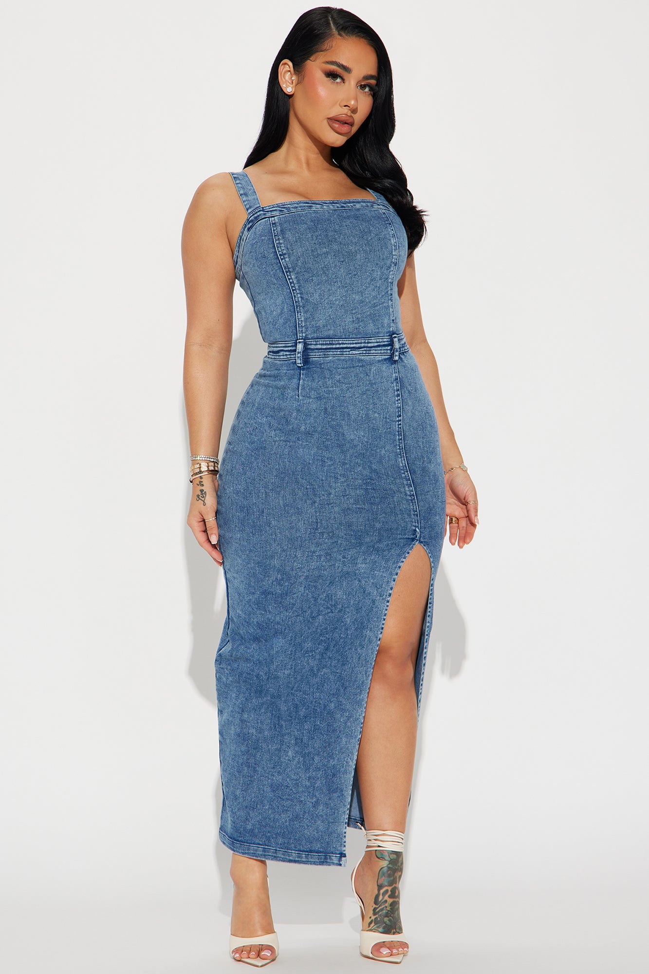 Addison Denim Maxi Dress
