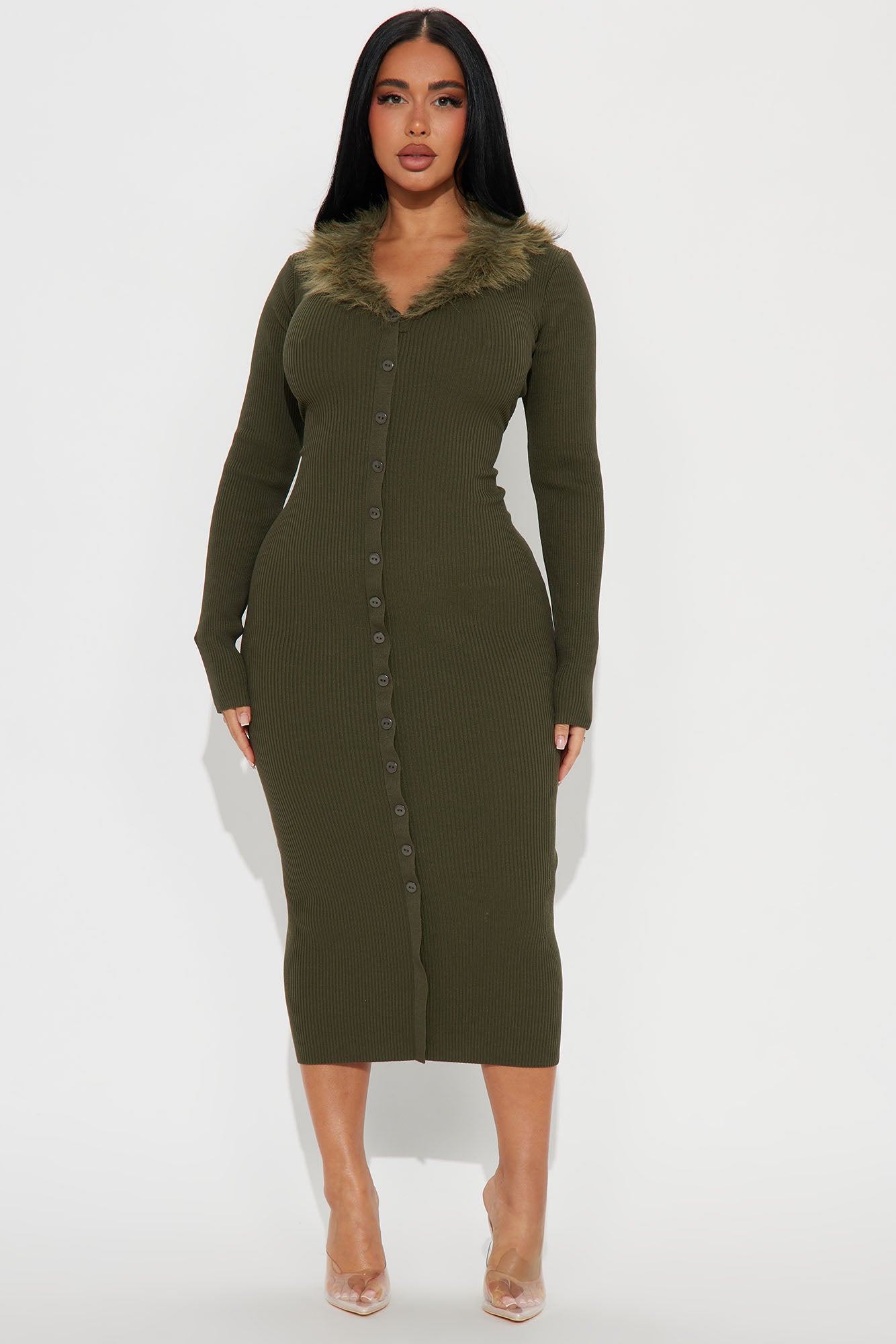 Easy Loving Sweater Midi Dress