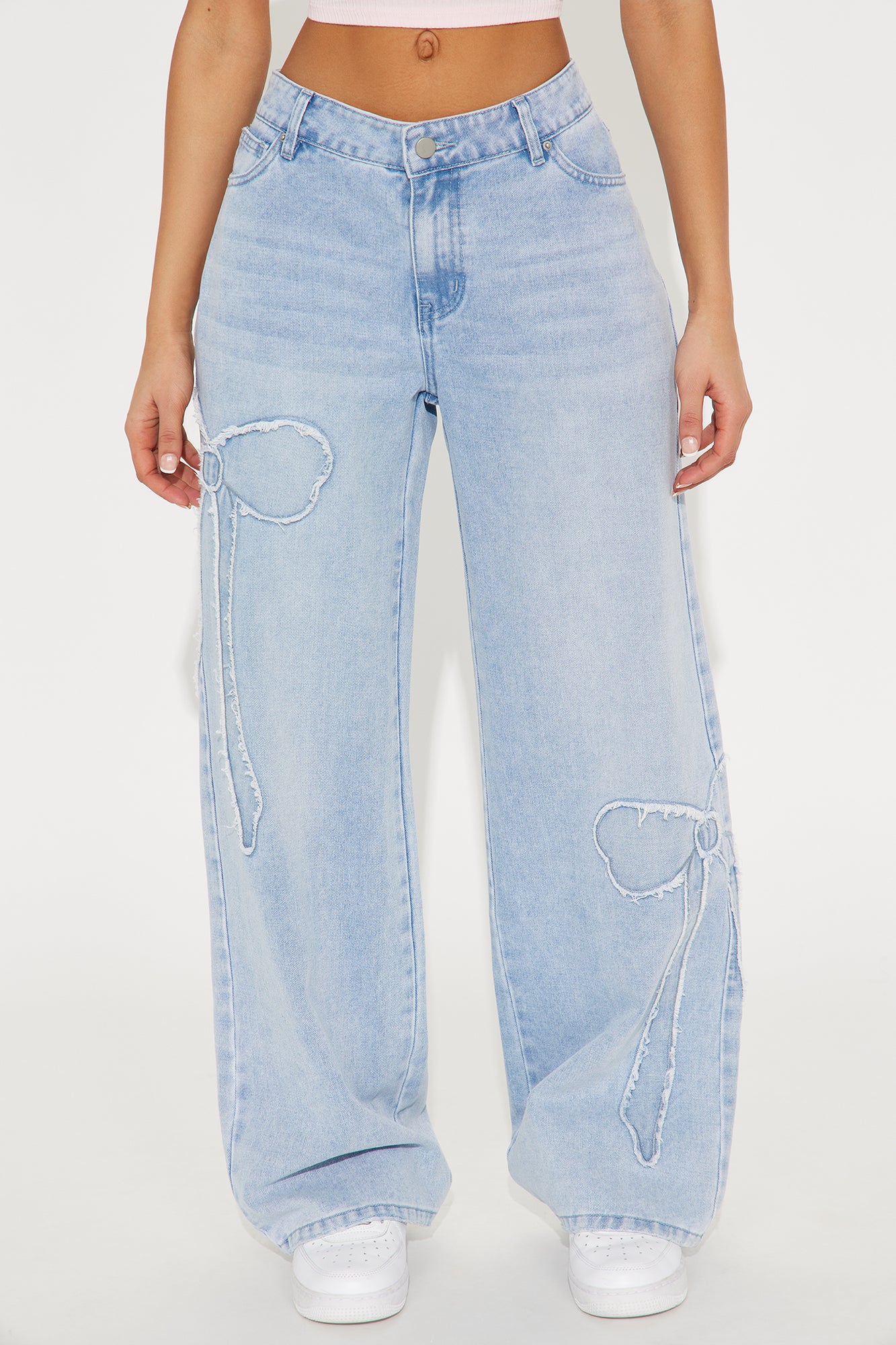 Perfect Bow Wide Leg Jeans