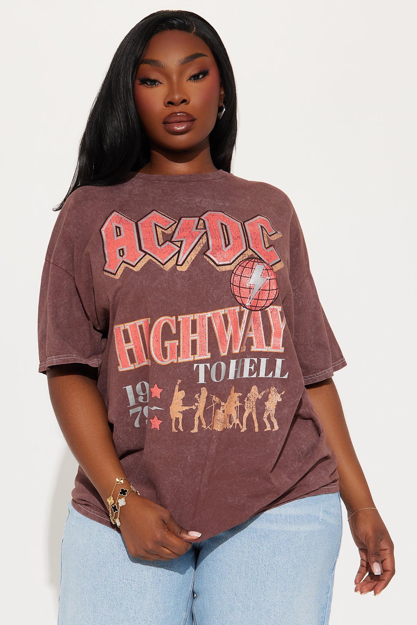 ACDC Silver Washed Tee