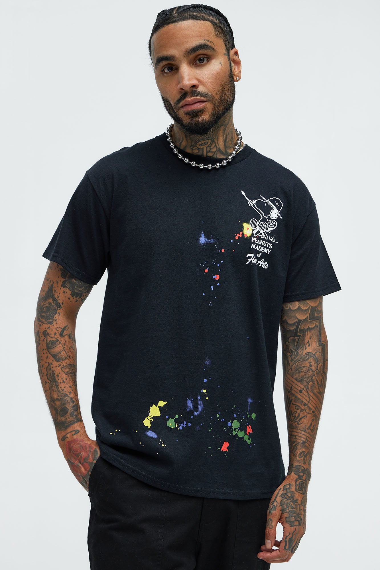 Snoopy Peanuts Academy Of Fine Arts Short Sleeve Tee