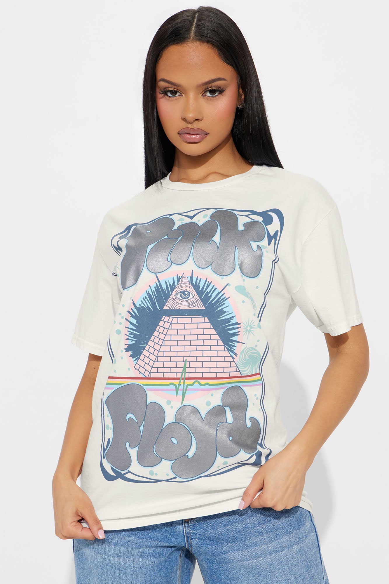 Pink Floyd Iridescent Washed Tee