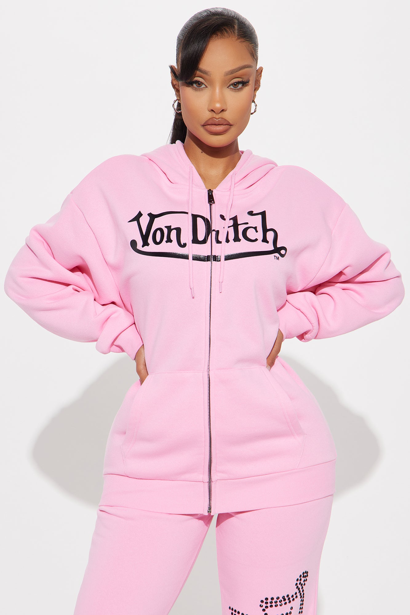 Von Dutch Classic Zip Front Hoodie