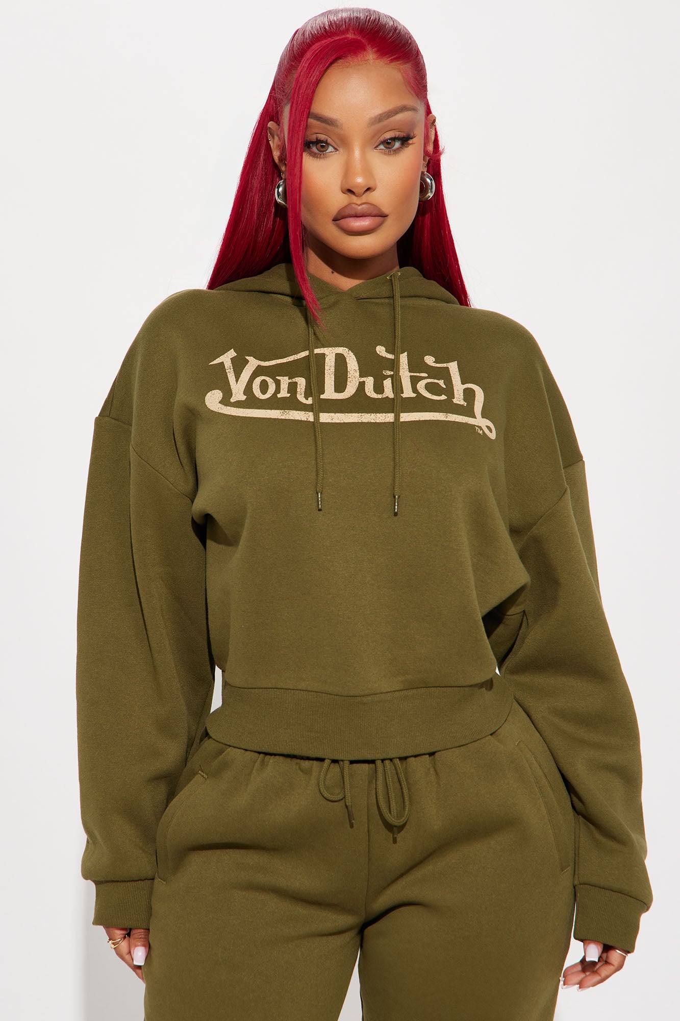 Von Dutch Vintage Cropped Hoodie