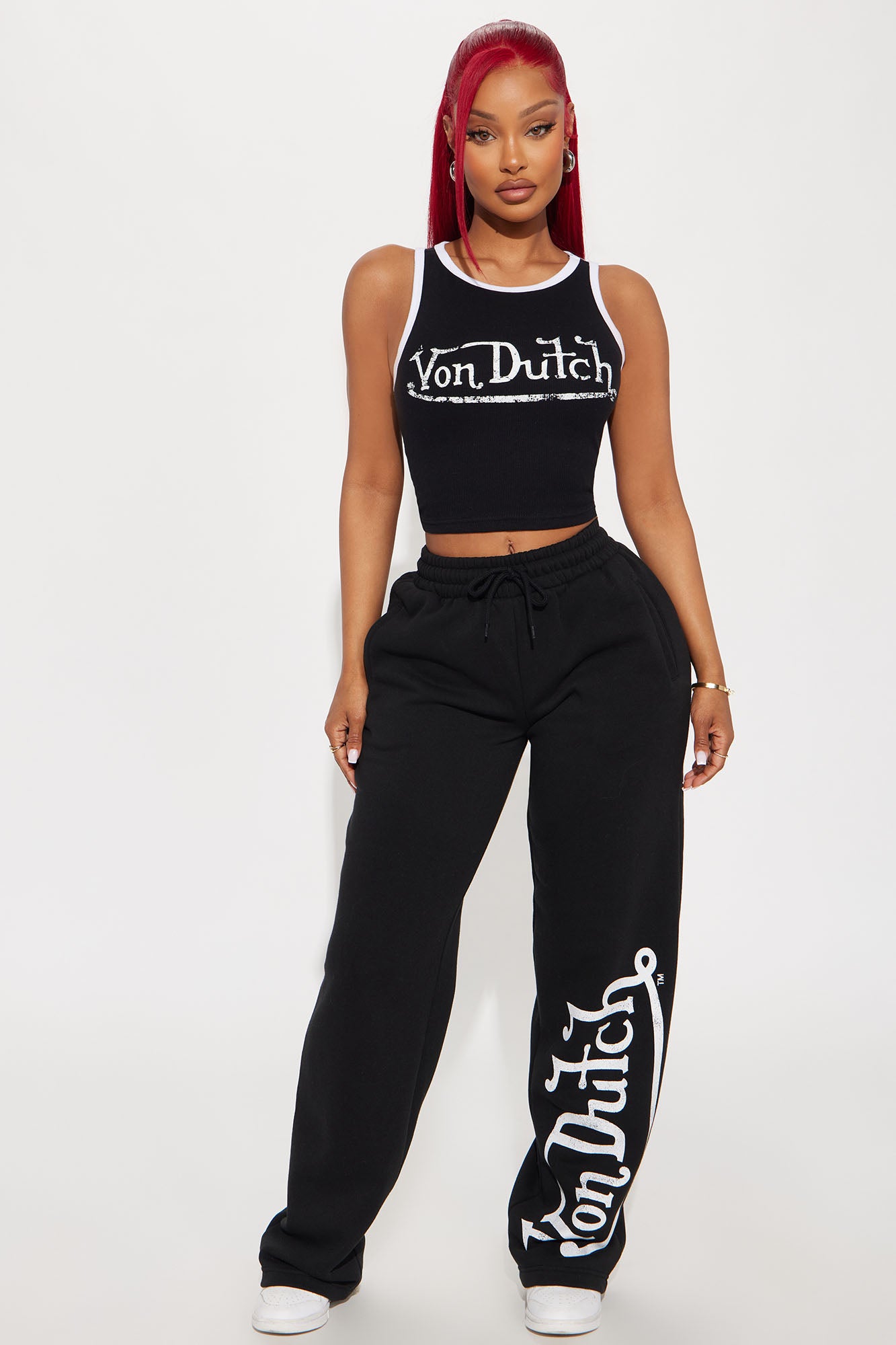 Von Dutch Washed Wide Leg Pant