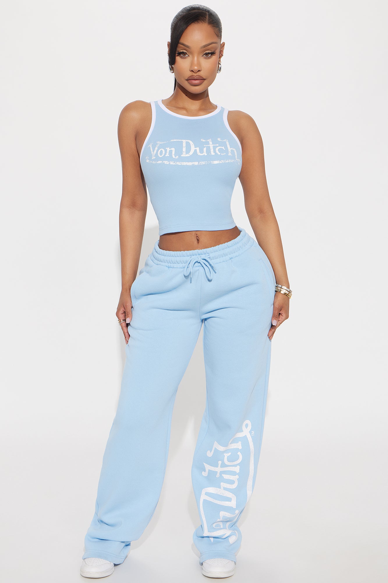 Von Dutch Washed Wide Leg Pant