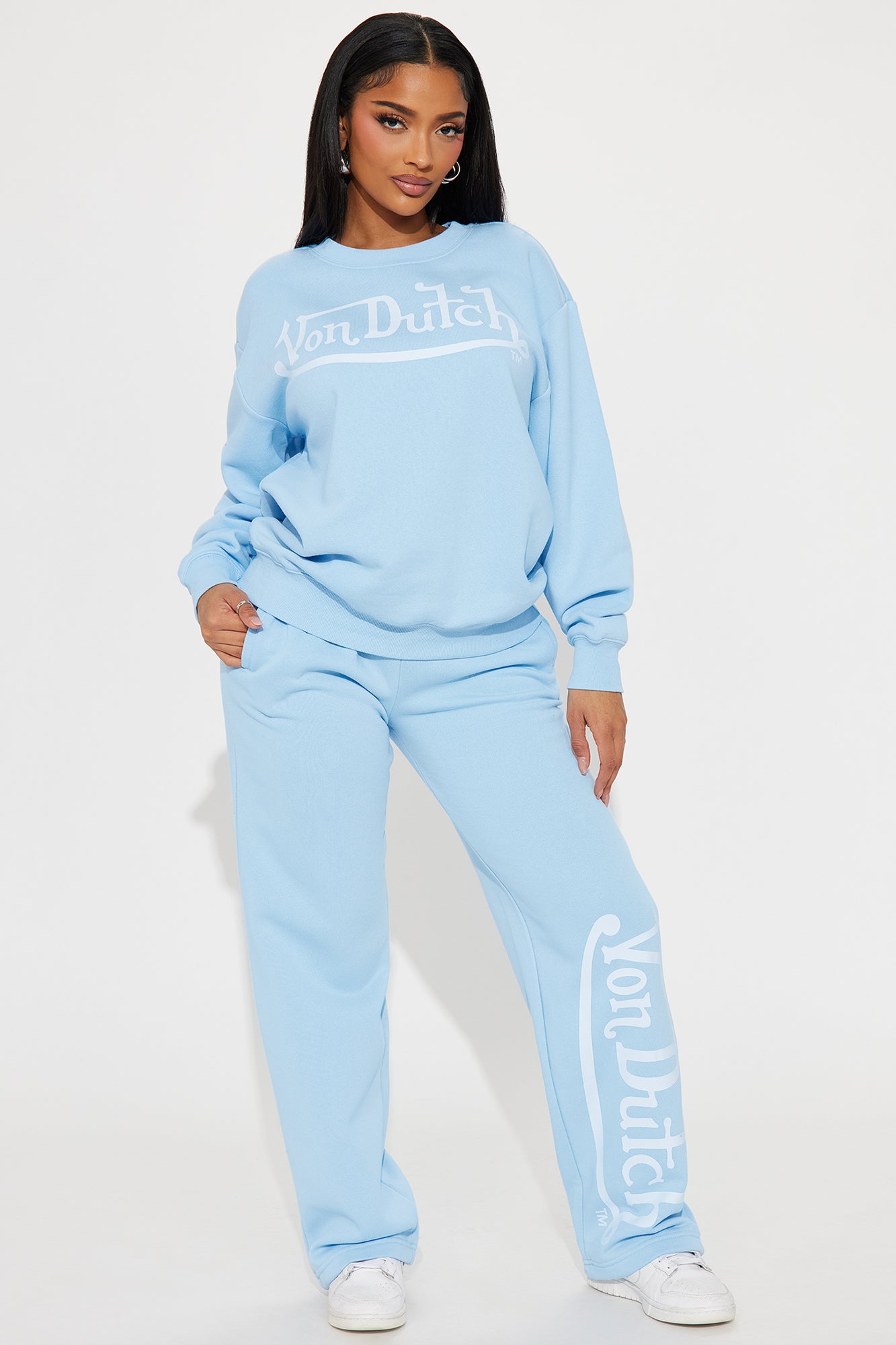 Von Dutch Distressed Wide Leg Pant