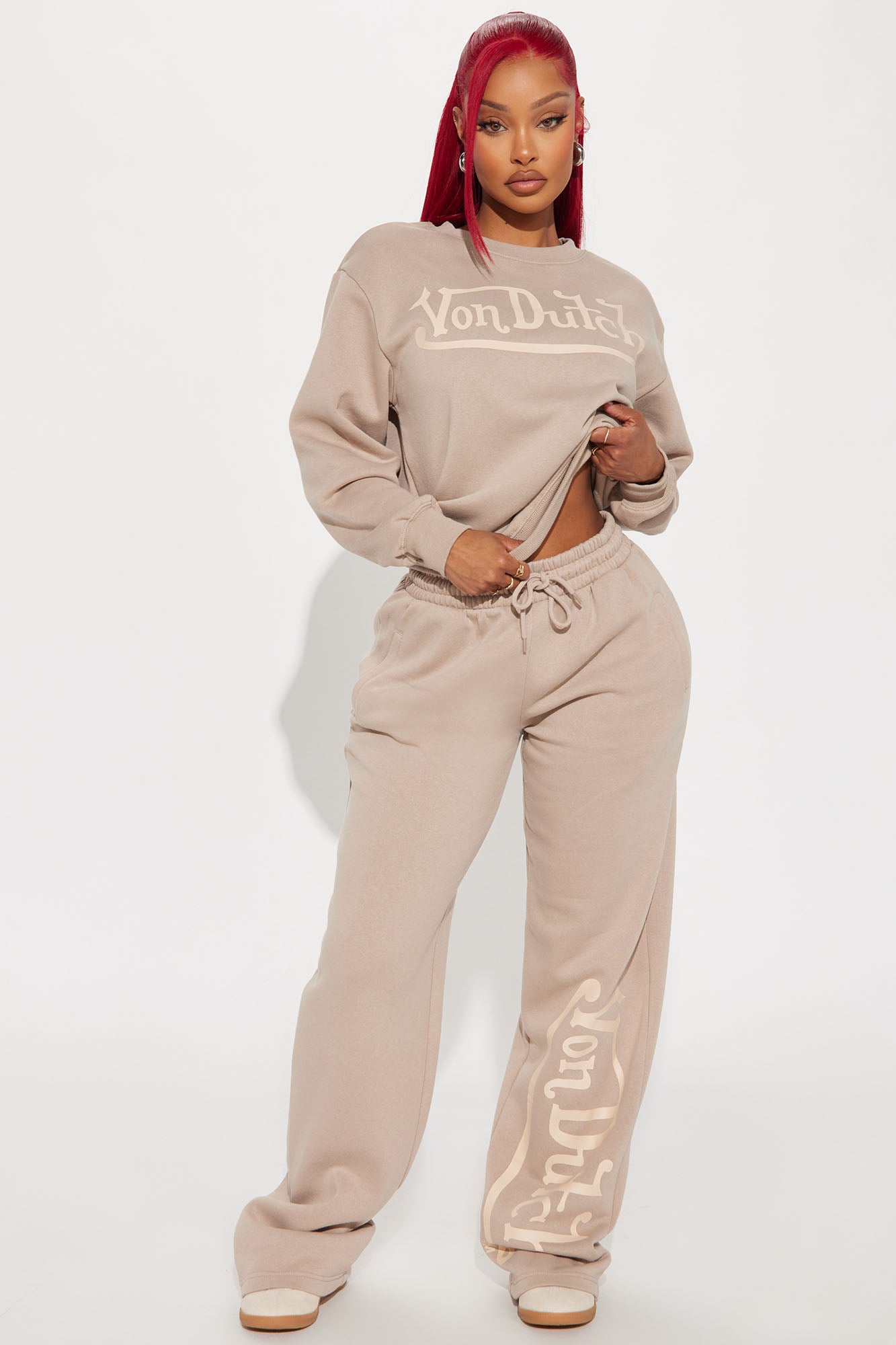 Von Dutch Distressed Wide Leg Pant
