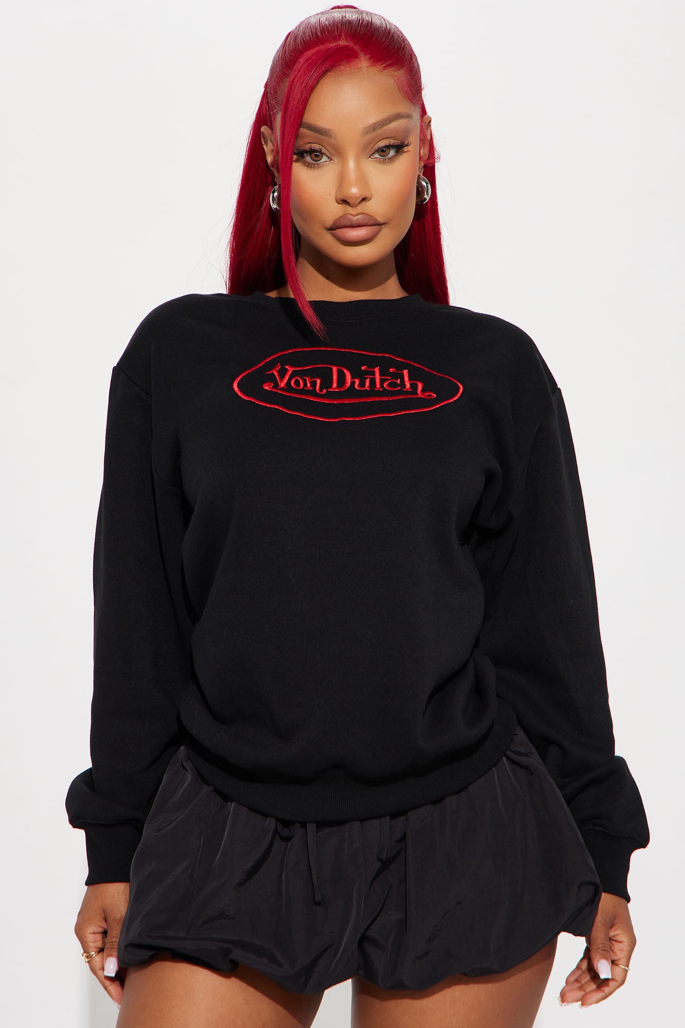 Von Dutch Embroidered Crewneck Sweatshirt