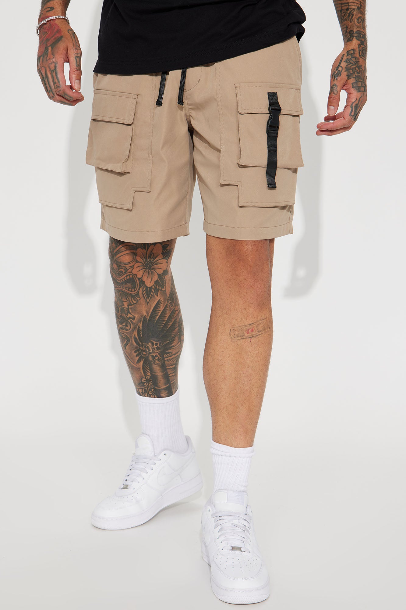 All Cap Utility Nylon Cargo Shorts