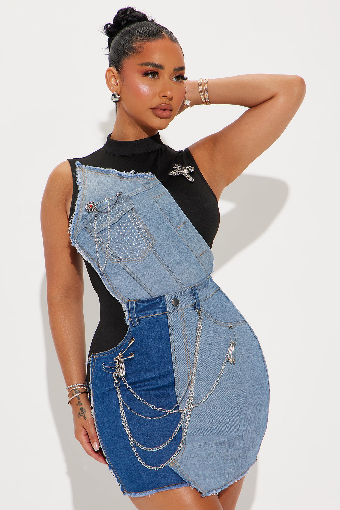Damsel in Denim Mini Dress