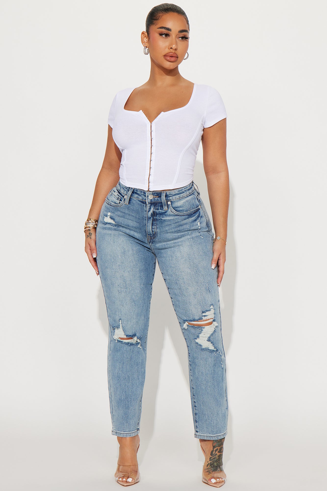 Tobi High Rise Mom Jeans