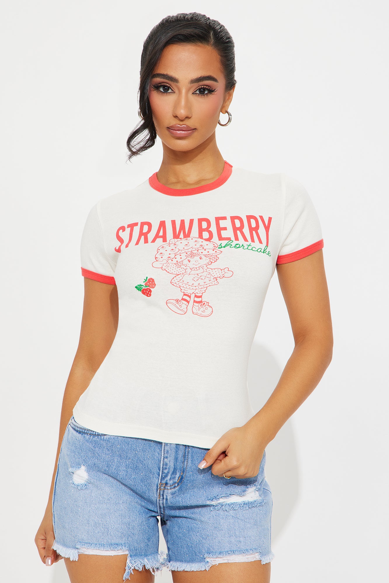 Strawberry Shortcake Ringer Tee