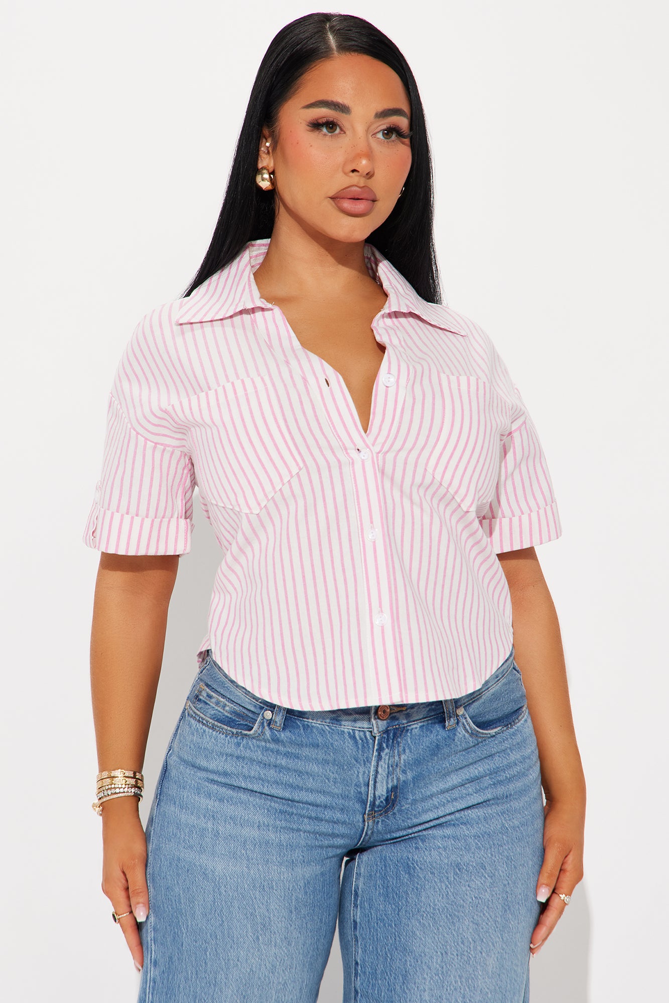 Office Life Striped Linen Shirt
