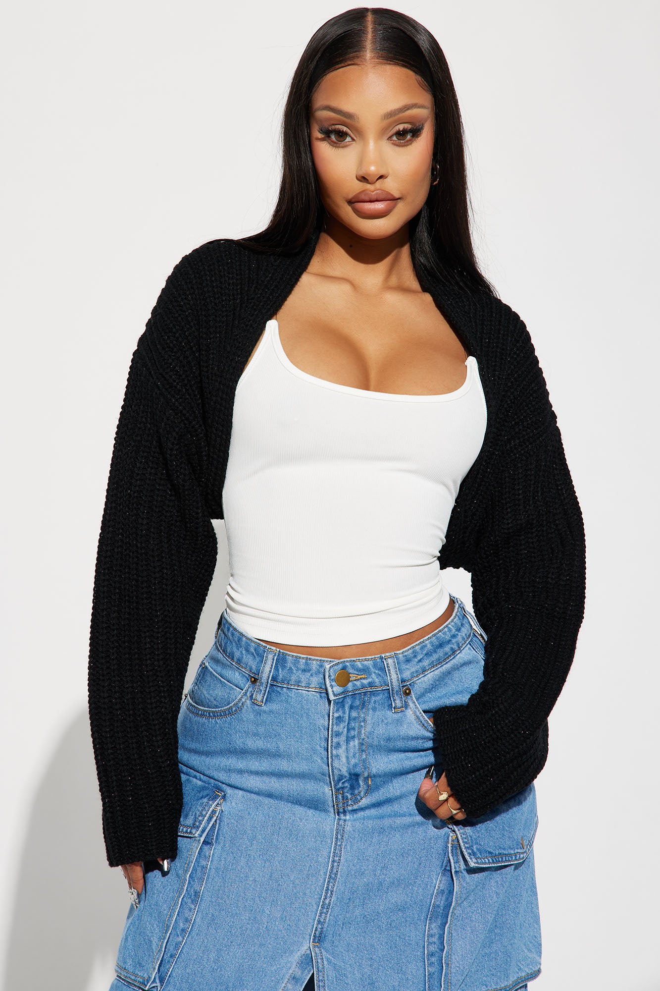 Cool Girl Mood Bolero Sweater