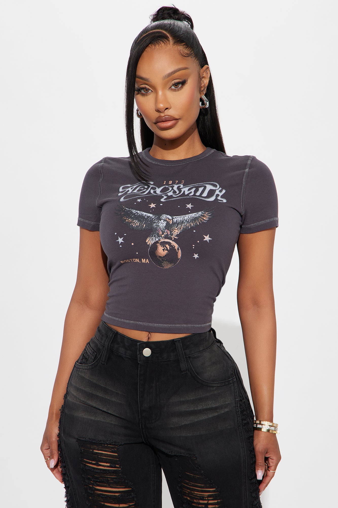 Aerosmith Dream On Washed Baby Tee