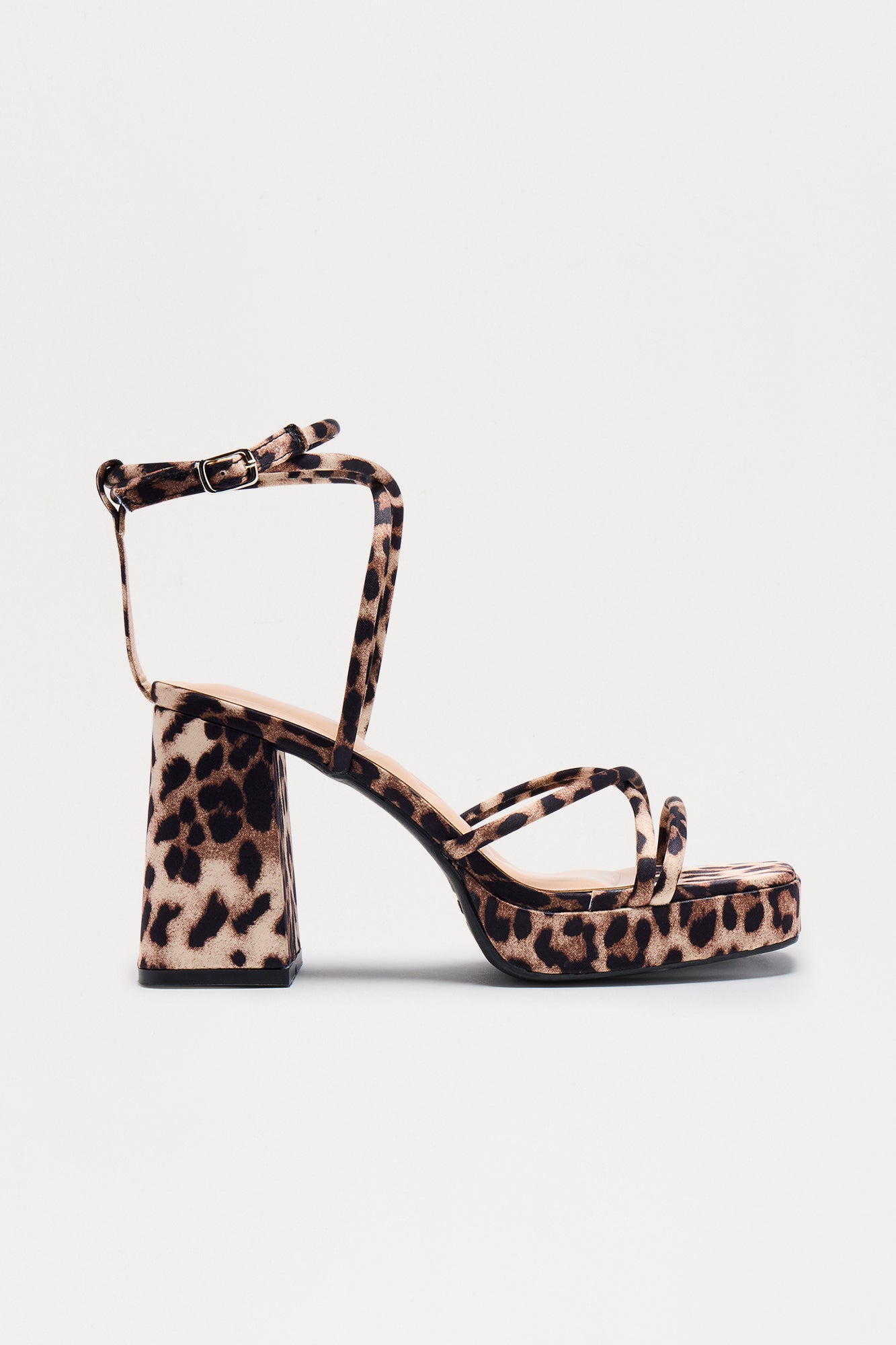 Aggie Faux Leather Block Heels