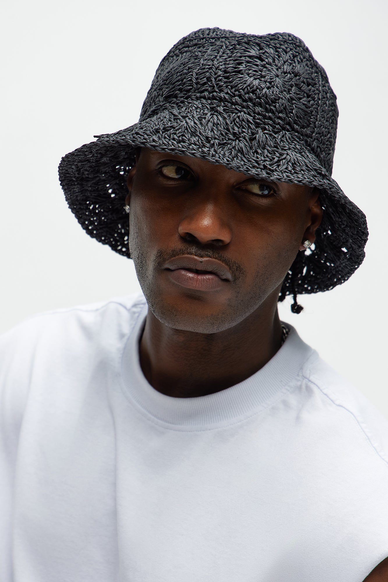 Raffia Woven Straw Bucket Hat