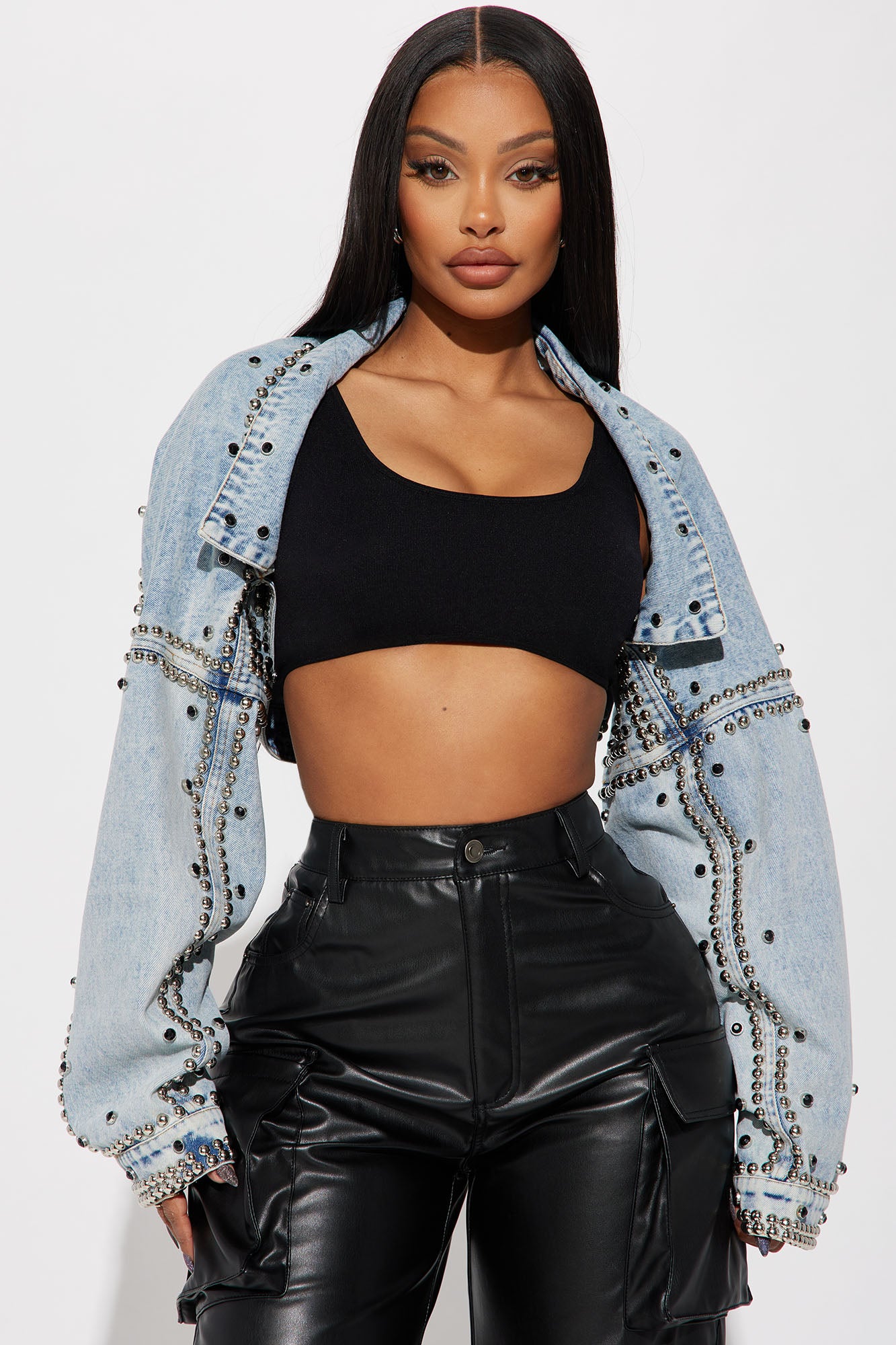 Hollywood Studded Denim Jacket