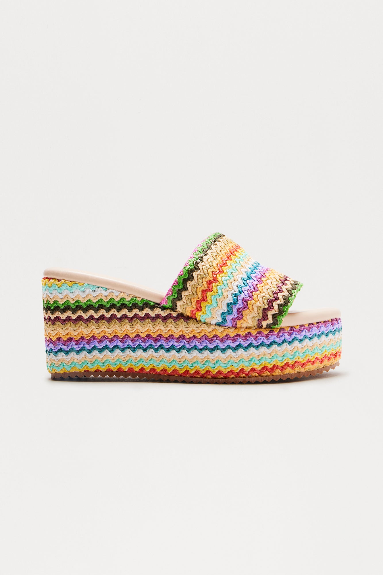 Jozy Raffia Platform Wedges