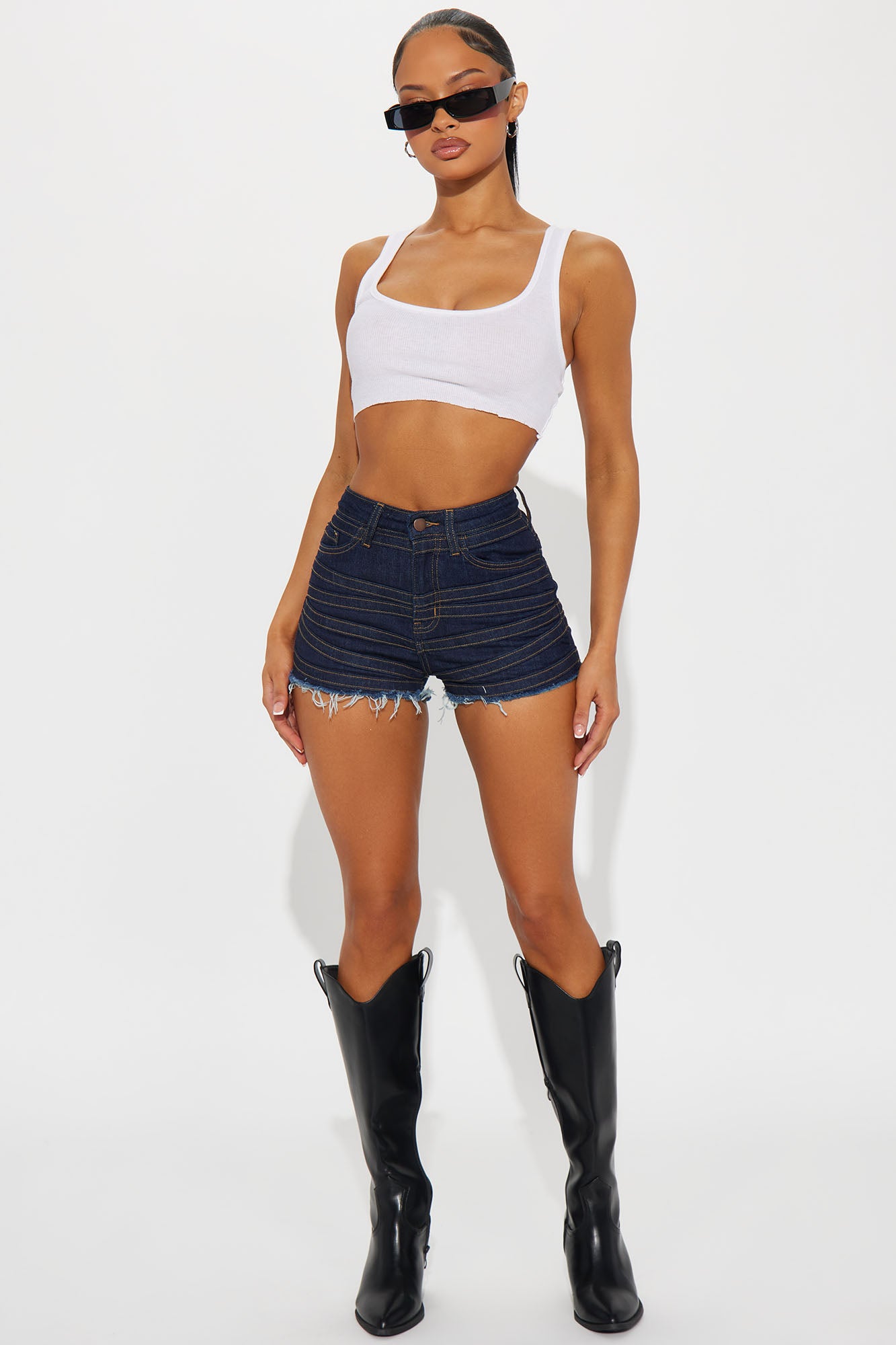 Not As It Seams Stretch Denim Shorts