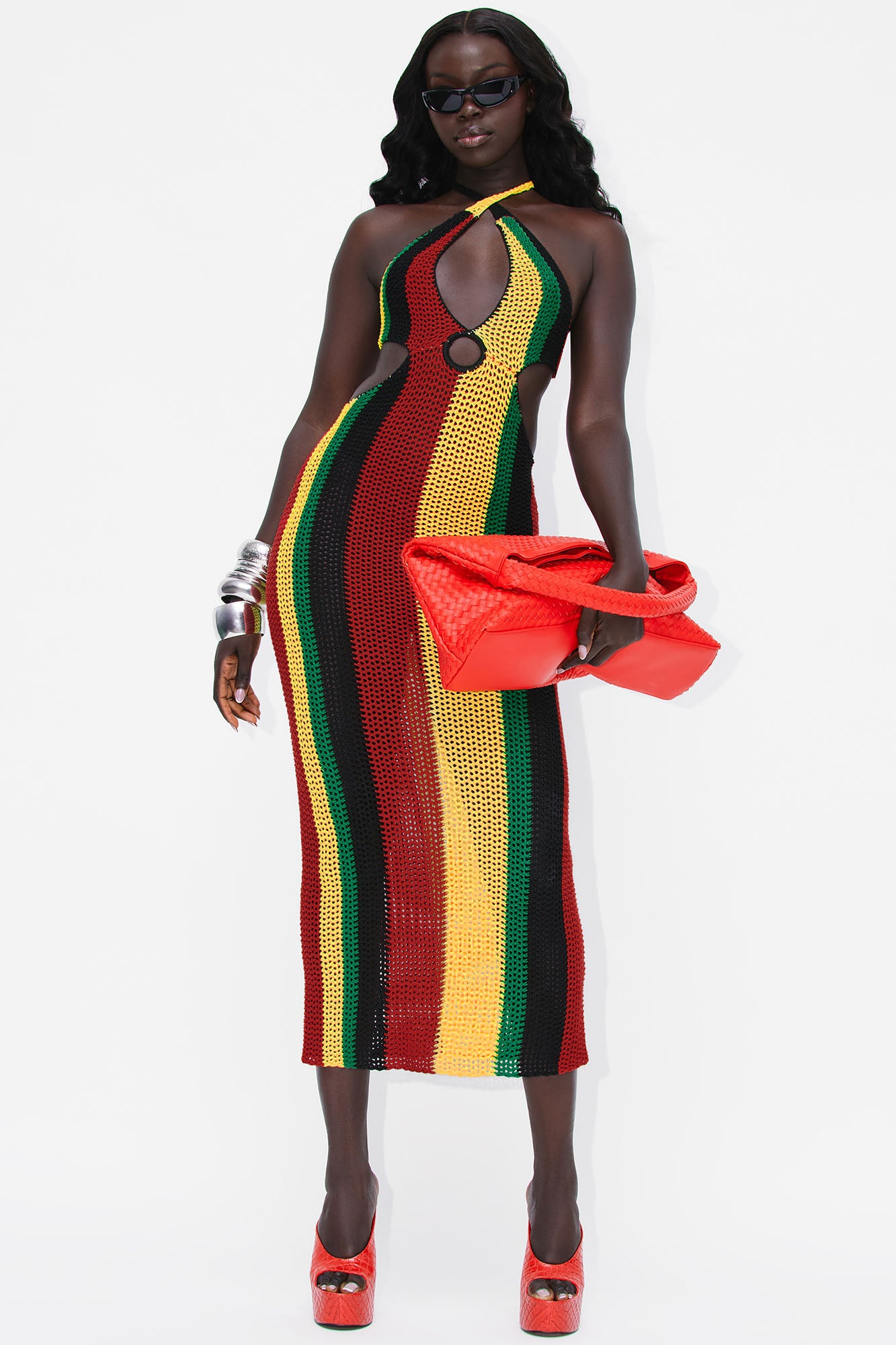 Caribbean Crochet Maxi Dress