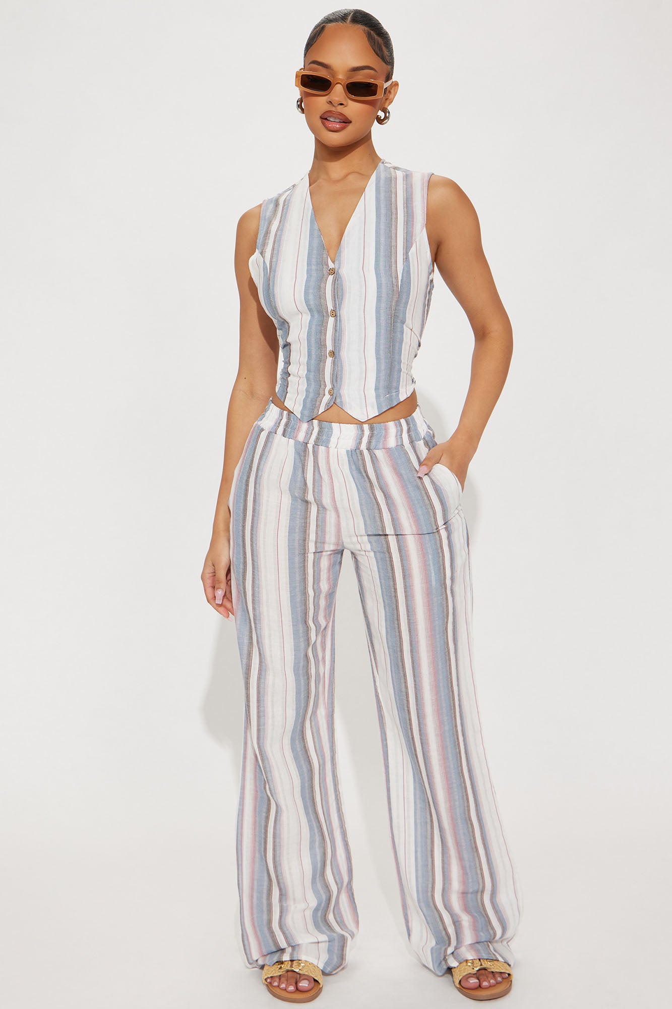 Perfect Fit Striped Pant Set