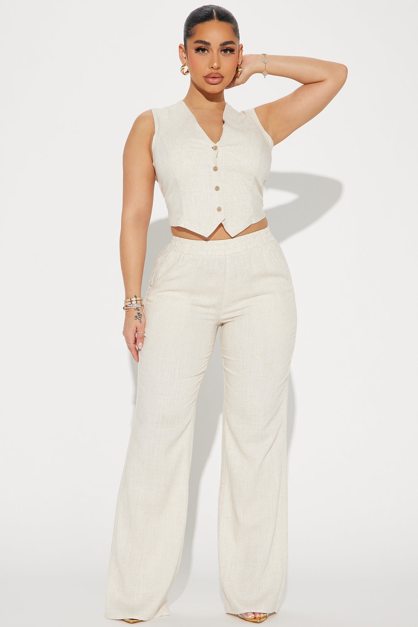 Perfect Vacay Linen Pant Set