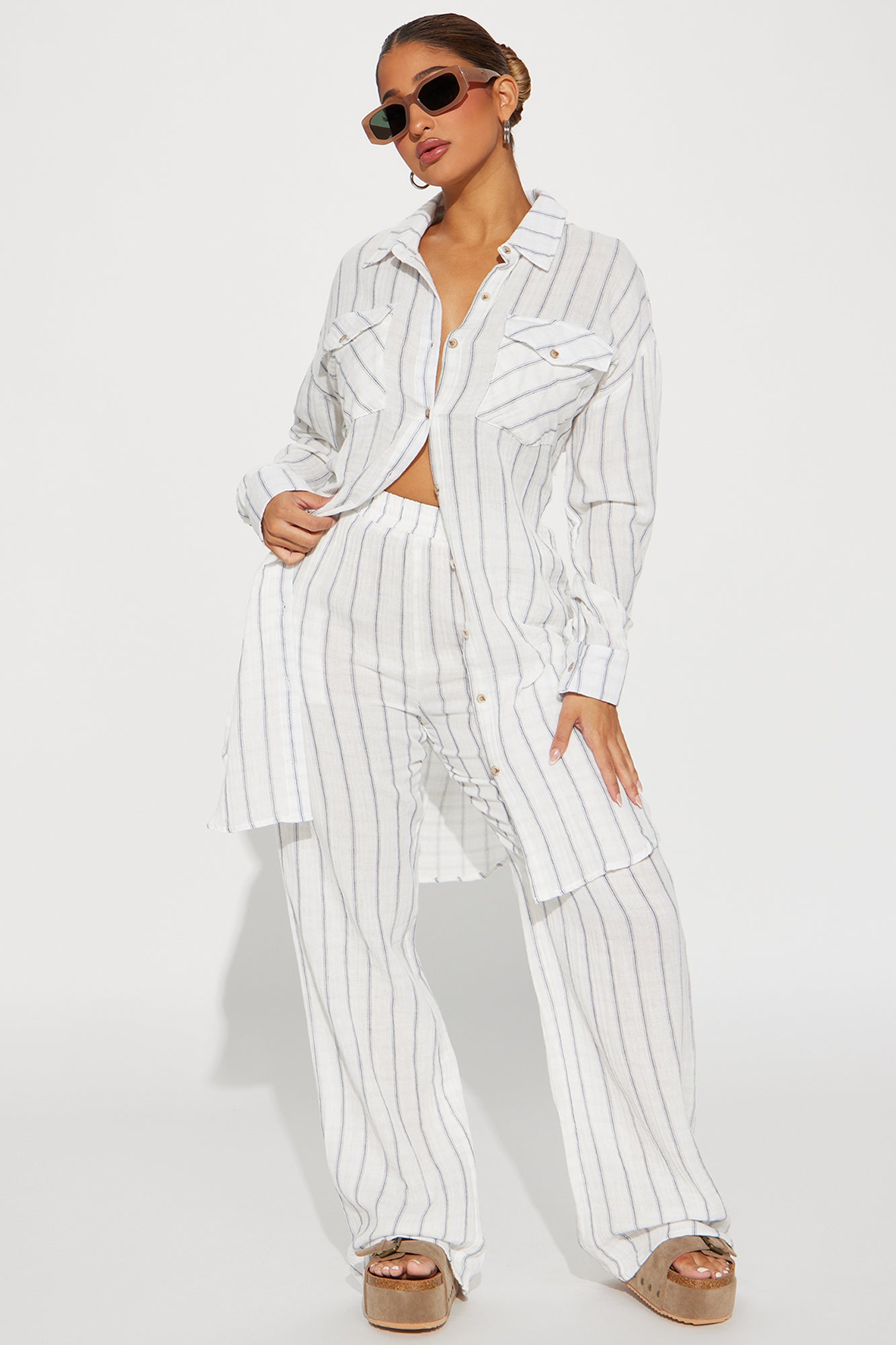 The Perfect Striped Pant Set