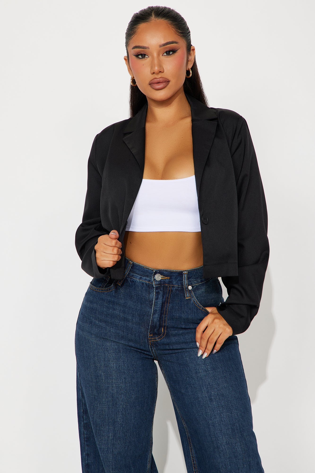 About My Business Cropped Blazer