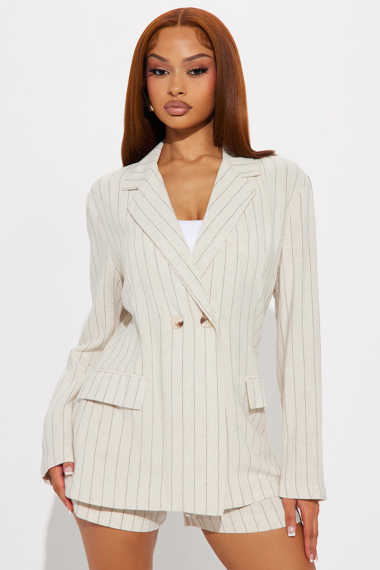 Monterey Linen Blazer Short Set