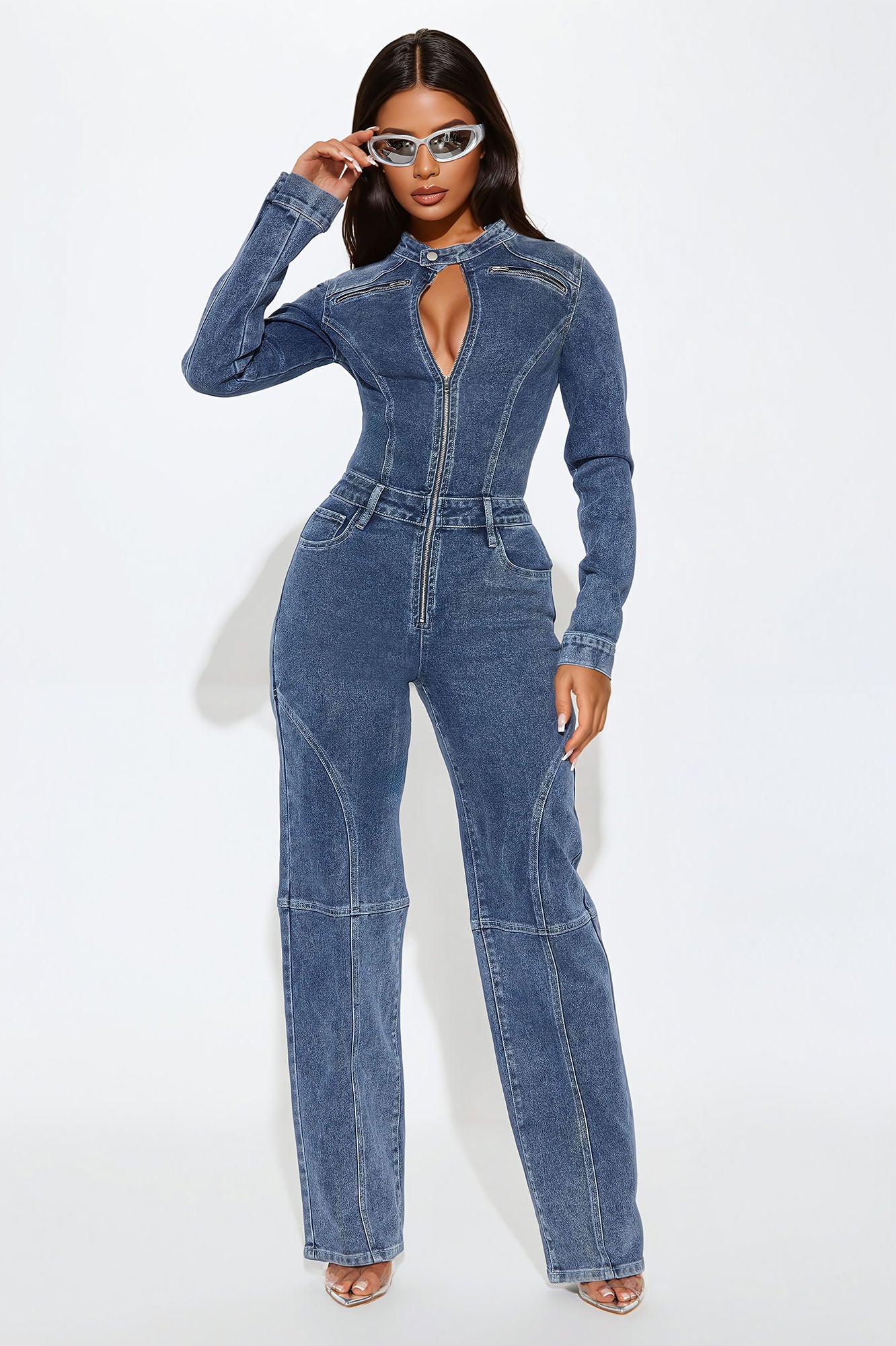 Mistaken Moments Denim Jumpsuit