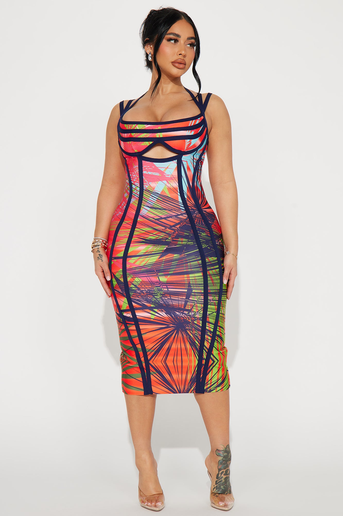Sophia Bandage Midi Dress