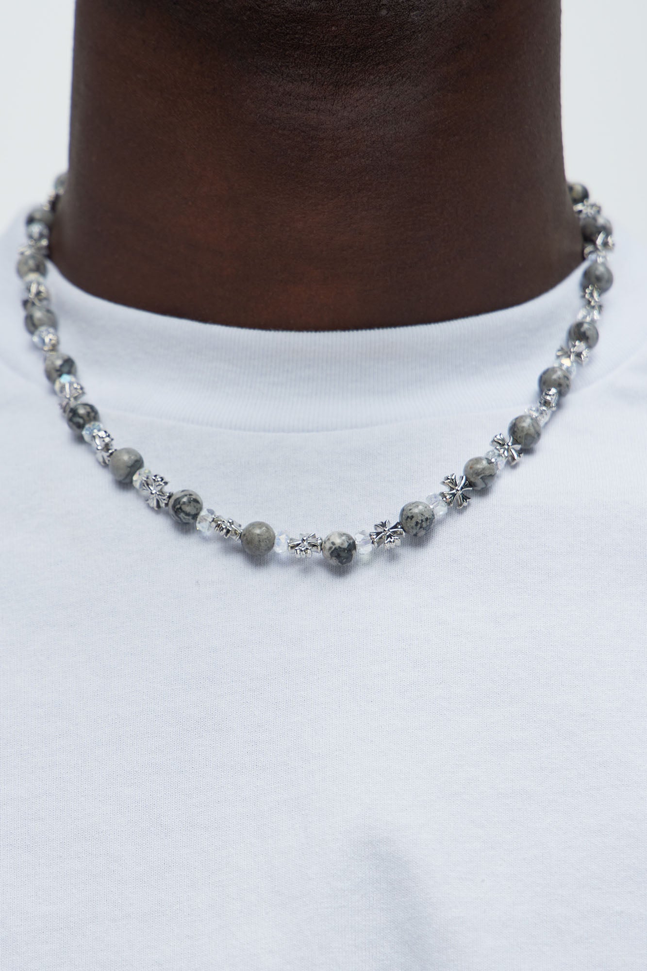 Cross Beaded Necklace