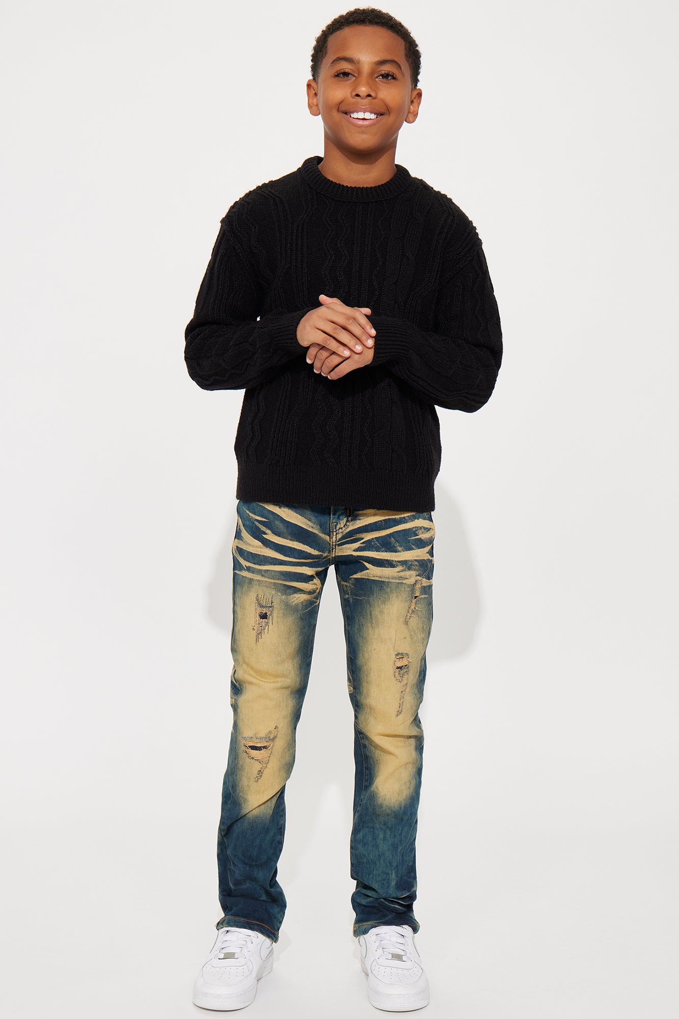 Mini Hussle Matters Stretch Denim Skinny Jeans
