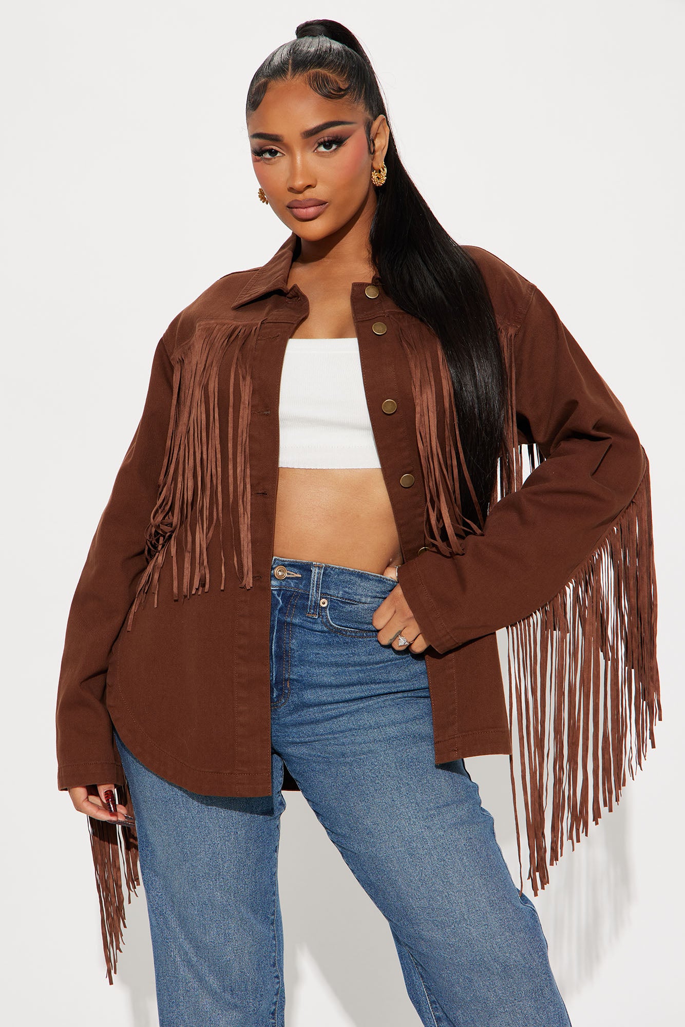 Tennessee Denim Fringe Shirt