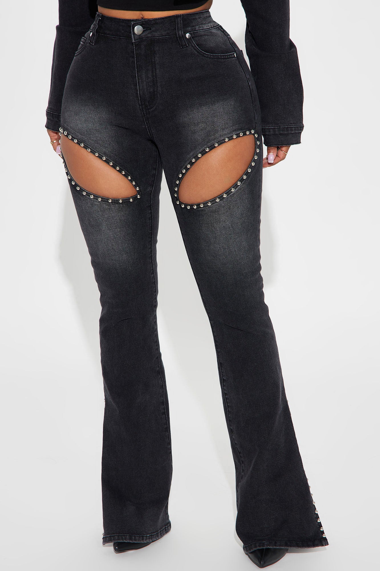 Self Assured Stretch Embellished Bootcut Jeans