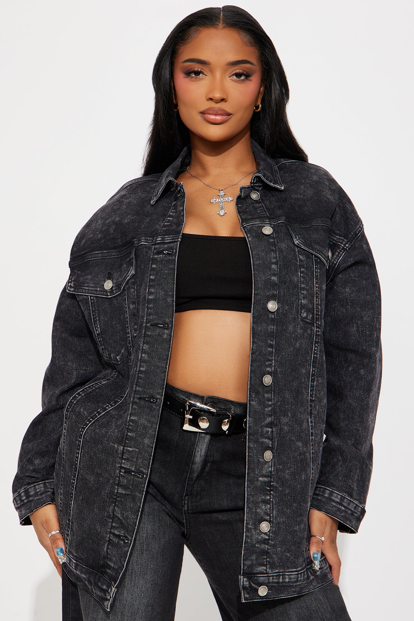 Standing On Business Oversized Denim Jacket